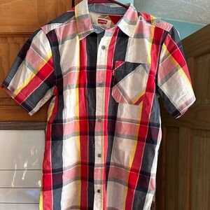 Levi's Men's Multicolor Plaid Button Down Shirt